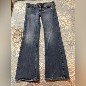American Eagle Woman size 8 slim boot cut stretch jeans